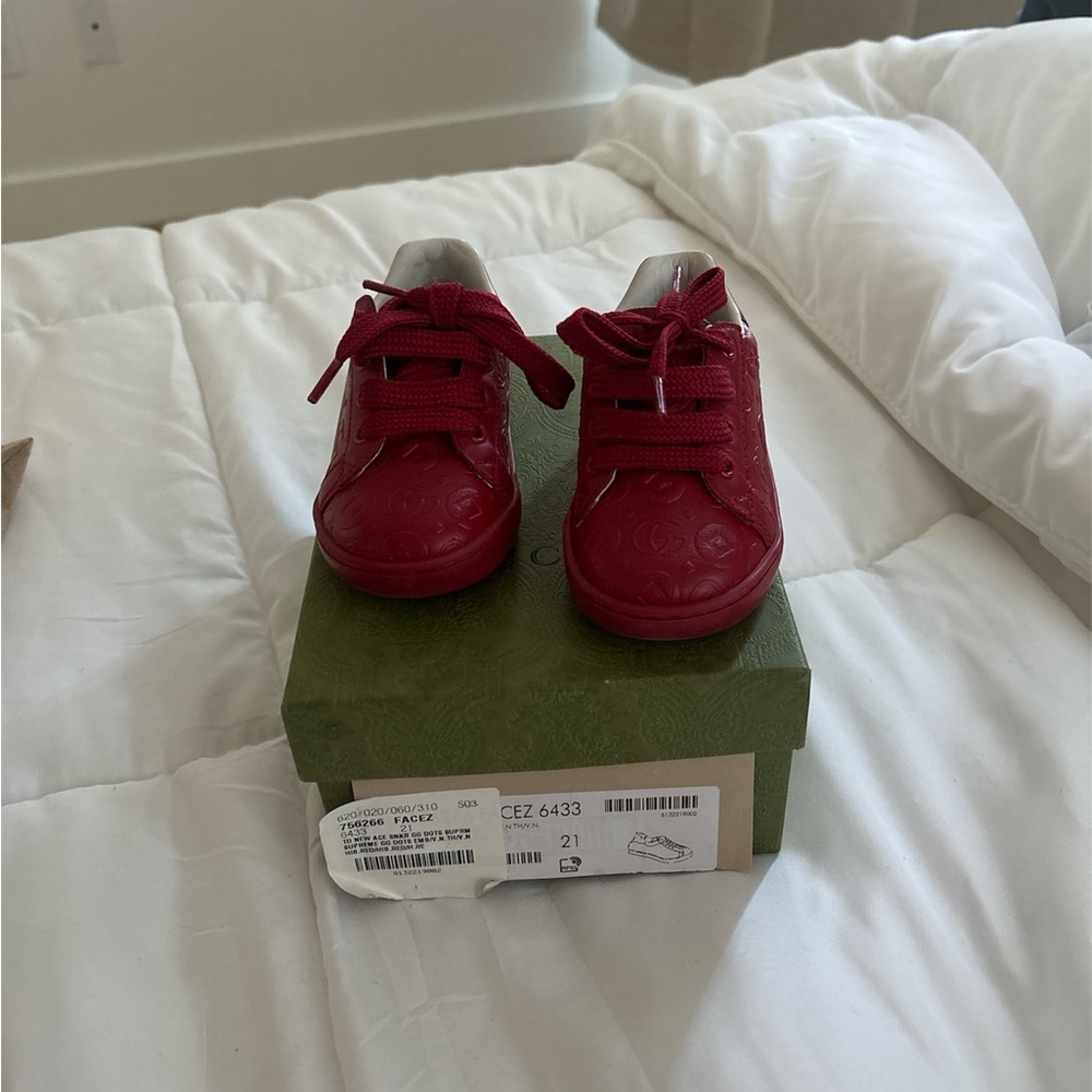 Gucci Red Toddler Shoes